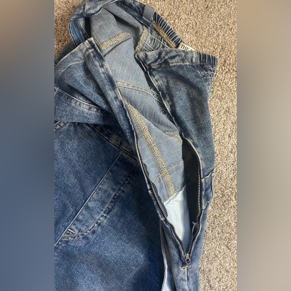 We The Free - Je Suis Pret Barrel Denim Jumpsuit - Size large - Picture 6 of 13
